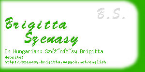 brigitta szenasy business card